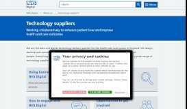 
							         Technology suppliers - NHS Digital								  
							    