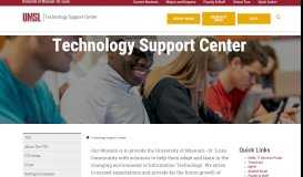 
							         Technology Support Center - University of Missouri-St. Louis								  
							    