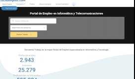 
							         Tecnoempleo - Portal de Empleo en Informática y Telecomunicaciones								  
							    