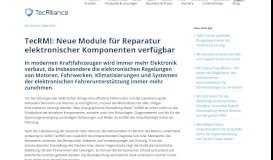 
							         TecRMI: Neue Module für Reparatur elektronischer Komponenten ...								  
							    