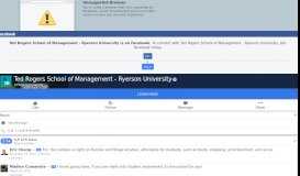 
							         Ted Rogers School of Management - Ryerson University - Posts ...								  
							    