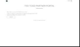 
							         Ted Todd Partner Portal								  
							    