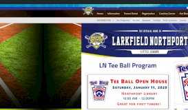 
							         Tee Ball - Larkfield-Northport Little League								  
							    