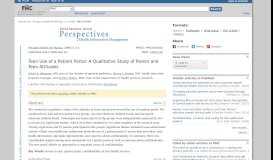 
							         Teen Use of a Patient Portal: A Qualitative Study of Parent and ... - NCBI								  
							    