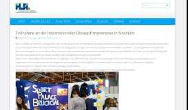 
							         Teilnahme an der Internationalen Übungsfirmenmesse in Sinsheim ...								  
							    