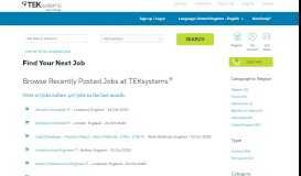 
							         TEKsystems – Information technology and communications jobs with ...								  
							    