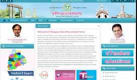 
							         Telangana eProcurement Portal								  
							    