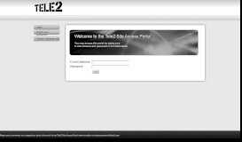 
							         Tele 2 Access Portal								  
							    