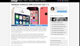 
							         Telekom entfernt SIM-Lock mit iOS 7.1 l Weblogit								  
							    