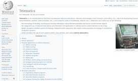 
							         Telematics - Wikipedia								  
							    