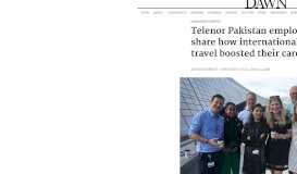
							         Telenor Pakistan employees share how international work travel ...								  
							    