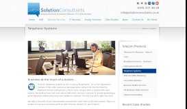 
							         Telephone Systems - Solution Consultants								  
							    