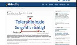 
							         Teleradiologie: So geht's richtig! - MTA-R.de								  
							    