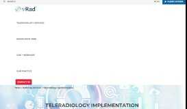 
							         Teleradiology Services Implementation - vRad								  
							    
