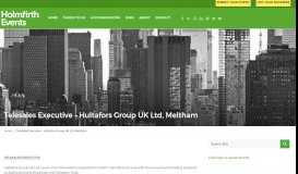 
							         Telesales Executive - Hultafors Group UK Ltd, Meltham - Holmfirth ...								  
							    