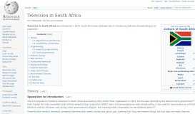 
							         Television in South Africa - Wikipedia								  
							    