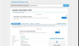 
							         telexbit.com at Website Informer. Visit Telexbit.								  
							    