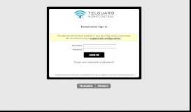 
							         Telguard HomeControl - Sign In								  
							    