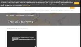 
							         Telit IoT Platforms - Telit								  
							    
