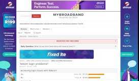 
							         Telkom login problems? | MyBroadband Forum								  
							    