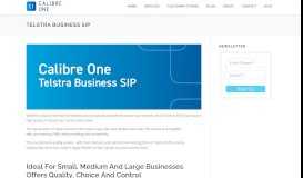 
							         Telstra Business SIP - Calibre One								  
							    