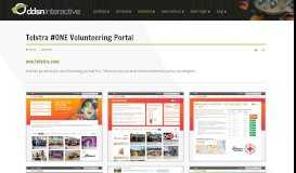
							         Telstra #ONE Volunteering Portal - DDSN Interactive								  
							    