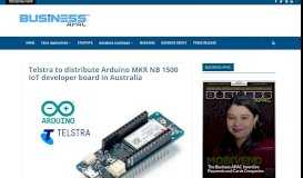 
							         Telstra to distribute Arduino MKR NB 1500 IoT developer board in ...								  
							    