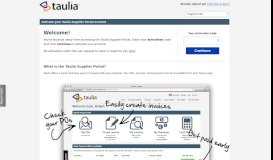 
							         TELUS: Enter Invitation Code - the Taulia portal								  
							    