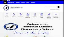 
							         Temecula Luiseno Elementary School / Homepage								  
							    