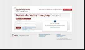 
							         Temecula Valley Connect - Login - My Radiology Portal								  
							    
