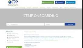 
							         Temp Onboarding & Timesheets - - TPP - TPP Recruitment								  
							    
