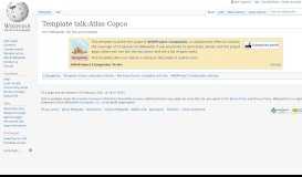 
							         Template talk:Atlas Copco - Wikipedia								  
							    