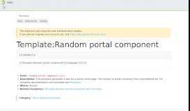 
							         Template:Random portal component - openSUSE Wiki								  
							    