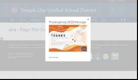 
							         Temple City High / Homepage - Temple City Unified School District								  
							    