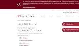 
							         Temple Lung Center at Chestnut Hill | | Temple Health								  
							    