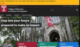 
							         Temple University College of Education								  
							    