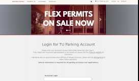 
							         Temple University - Login for TU Parking Account								  
							    