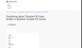 
							         Templer FX review revealing the scam broker is leading for ...								  
							    