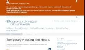
							         Temporary Housing and Hotels | Office of Work-Life at Columbia ...								  
							    