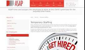 
							         Temporary Staffing | ASAP Services, LLC								  
							    