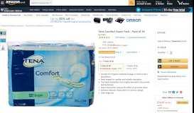 
							         Tena Comfort Super Pads - Pack of 36: Amazon.co.uk: Business ...								  
							    