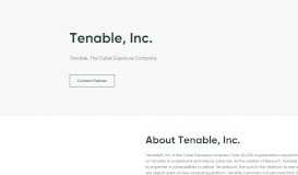
							         Tenable, Inc. | Servicenow Partner								  
							    