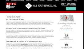 
							         Tenant FAQ - Doud Realty Services, Inc.								  
							    