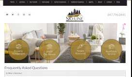 
							         Tenant FAQs | Skyline Real Estate & Property Management								  
							    