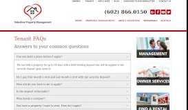 
							         Tenant FAQs - Valentine Sales & Management								  
							    