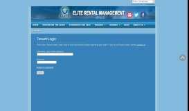 
							         Tenant Login - Elite Rental Management								  
							    
