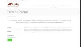 
							         Tenant Portal - Alpha Bama Properties - Student Housing Tuscaloosa								  
							    