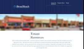 
							         Tenant Portal | broadreach - Broad Reach Retail Partners								  
							    