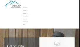 
							         Tenant Portal | Carolina Property Management, LLC								  
							    