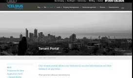 
							         Tenant Portal • Celsius Property Group								  
							    